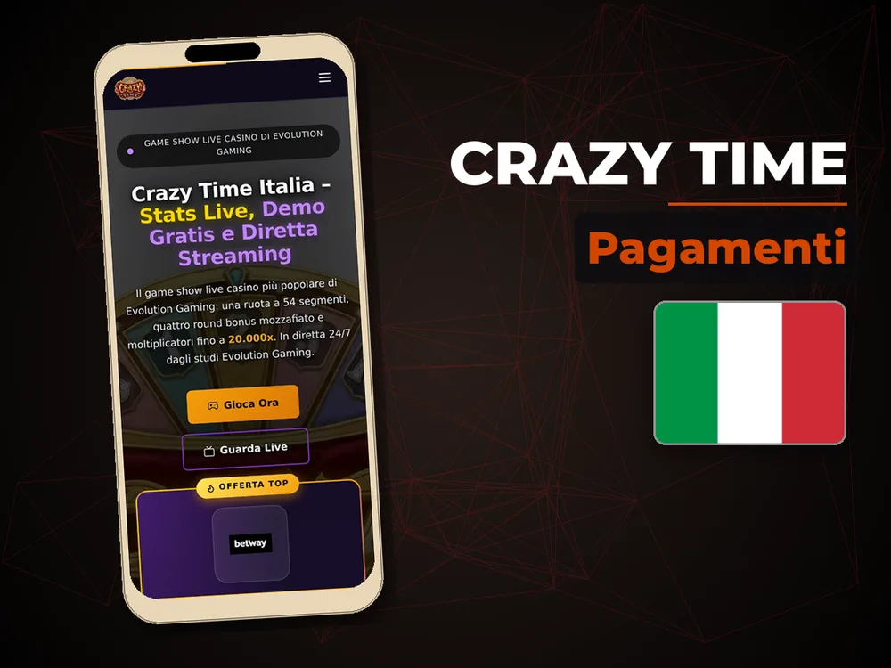 Crazy Time - Pagamenti