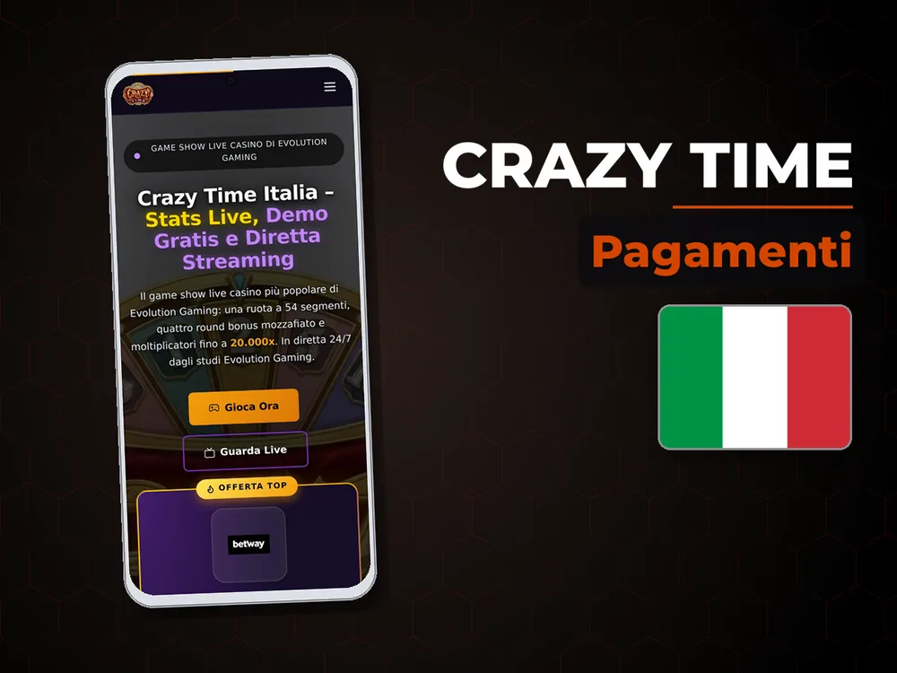 Crazy Time - Pagamenti