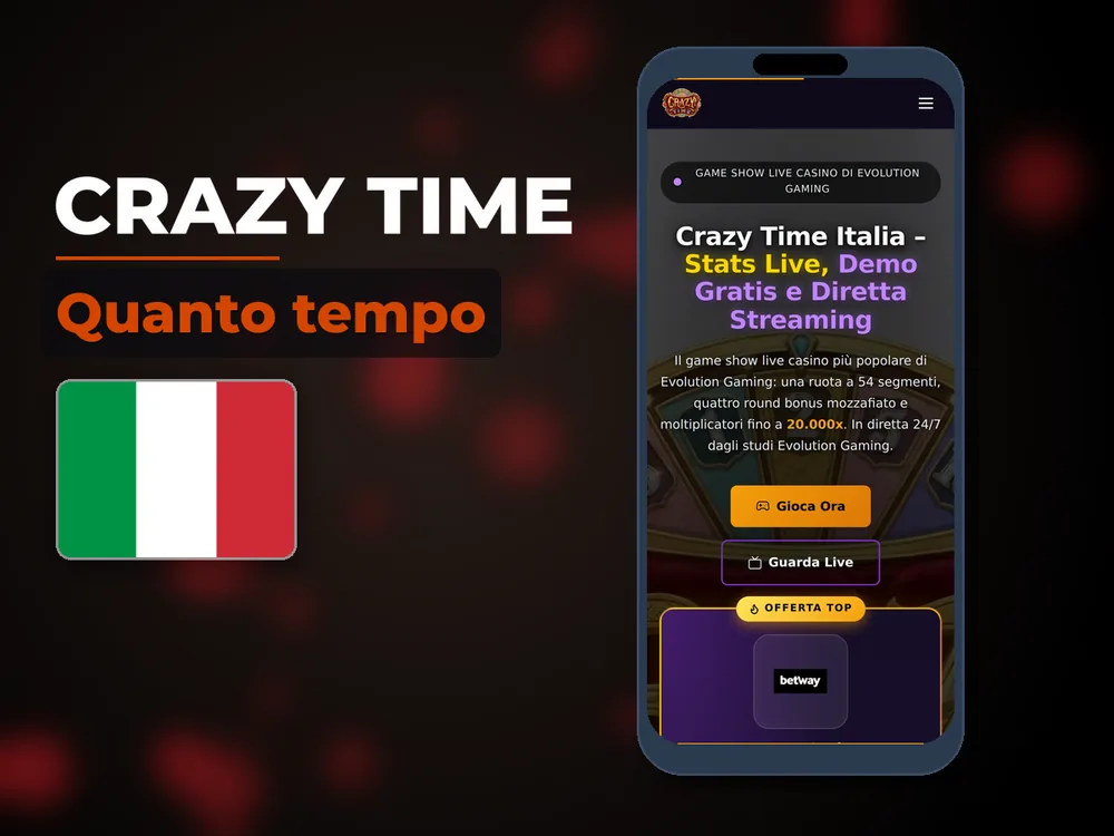 Crazy Time - Quanto tempo