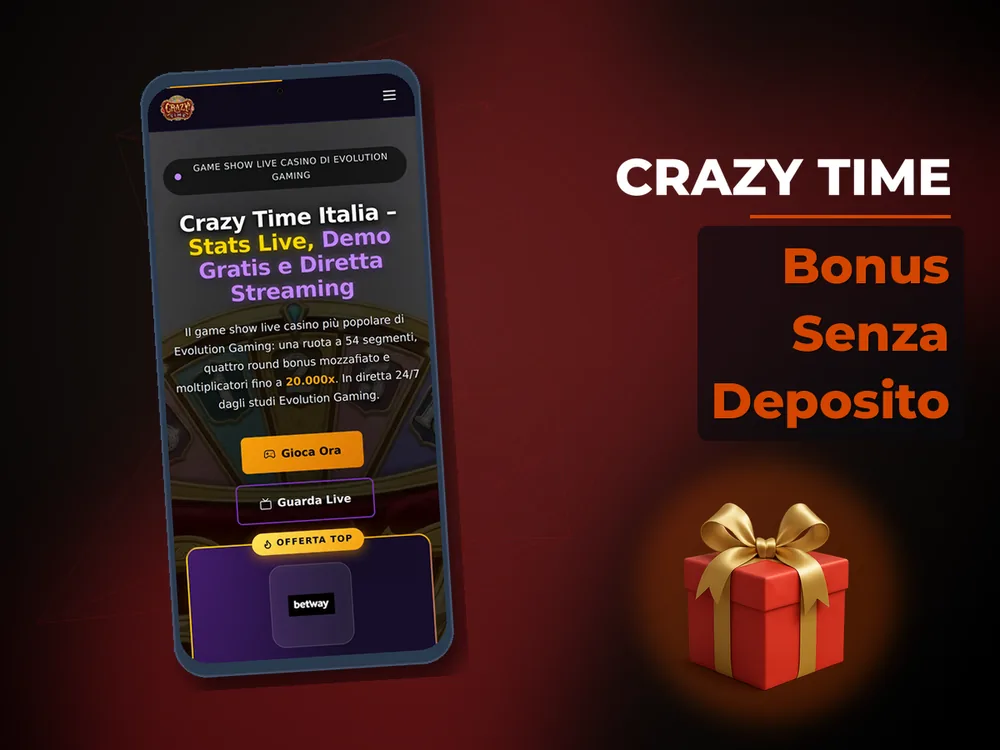 Crazy Time - Bonus Senza Deposito